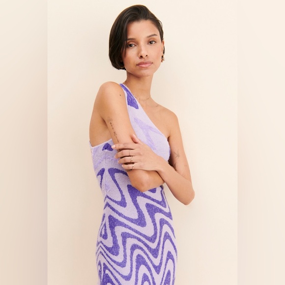 House of Sunny one shoulder wannabe Hockney dress up 12 US 8 - Picture 2 of 12